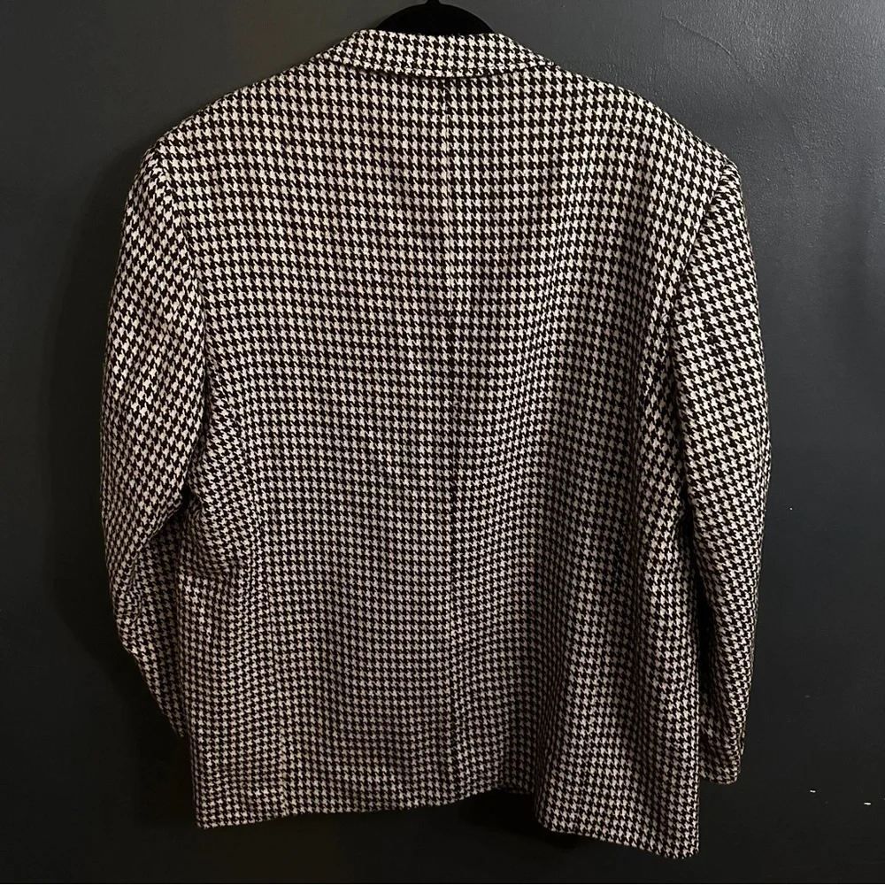 Vintage Venezzi Men's Houndstooth Blazer | Size Medium